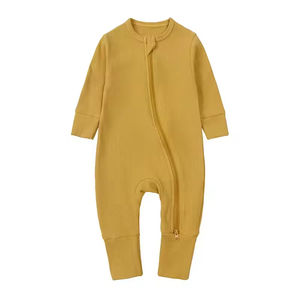 <span class=keywords><strong>Pyjama</strong></span> d'hiver chaud et doux pour bébé, en viscose de bambou noir, avec fermeture éclair, pour fille et garçon - Product Image 5