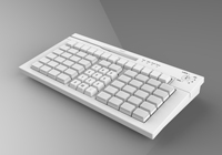 Nuevo Teclado POS de Escritorio USB 3.0 con Membrana de Plástico Programable, Cableado, con 67 Teclas y Anti-Ghosting Multitecla