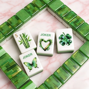 Jeu de Mahjong Américain Standard de 166 Tuiles : 36 Dots, 36 Bams, 36 Cracks, 12 Dragons, 16 Vents, 8 Fleurs, 8 Jokers, 14 Tuiles Diverses - Water Poker - Product Image 1