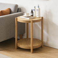 Table basse ronde en bois faite à la main sur mesure pour salon, club, pub, balcon, meubles décoratifs, tables d'appoint