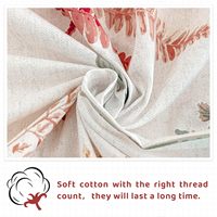 Ensemble de draps de lit en coton imprimé avec des motifs floraux tropicaux, respirants, mignons, faciles d'entretien, extra doux et confortables pour la chambre à coucher