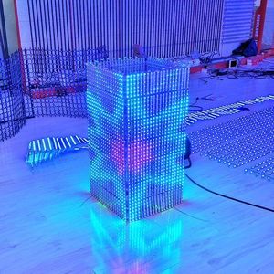 Rgx OEM nhà máy p31.25mm p40mm sáng tạo <span class=keywords><strong>LED</strong></span> hiển thị quảng cáo Lưới Trong Suốt linh hoạt <span class=keywords><strong>LED</strong></span> hiển thị video tường - Product Image 6