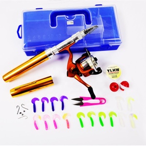 <span class=keywords><strong>Kit</strong></span> Canna da Pesca Telescopica con Mulinello 2.1m Canna da Pesca in Fibra di Vetro Telescopica per Acqua Salata e Dolce - Product Image 5