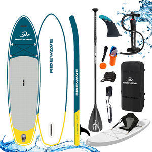 Planche à pagaie <span class=keywords><strong>gonflable</strong></span> pour la famille, 12' extra large, planche de surf ISUP, haute capacité de charge, planche à pagaie SUP en gros - Product Image 1