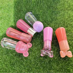 CY024 儿童卡通熊形1.5毫升唇彩管粉色紫色白色塑料可爱唇彩容器空管 - Product Image 5