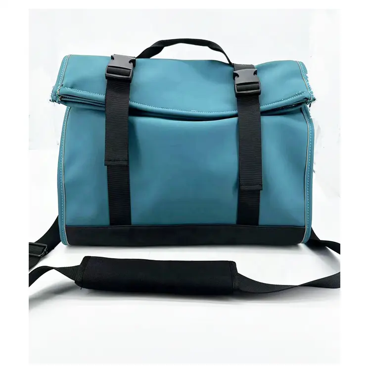 कस्टम लोगो लैपटॉप ब्रीफकेस फैशन ब्रीफकेस रोल टॉप चमड़े के दूत कंधे क्रॉसबॉडी मेन बैग