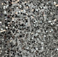 Tissu en maille extensible léger tricoté avec broderie de paillettes colorées pour filles, idéal pour les textiles de mariage et de maison - Vente en gros à chaud