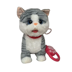 Peluche elettrico giocattolo animale di peluche con canto parlante annuendo scodinzolante guinzaglio regalo per bambini bambola cane - Product Image 1