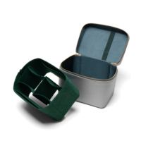 Boîte de rangement de maquillage en cuir véritable de luxe avec poignée supérieure, organiseur de cosmétiques pour commode de chambre, étui de rangement de beauté domestique