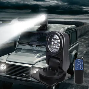 OVOVS LED Marine Remote Control Searchlight Spotlight 45w 360 Degree Boats Cars Auto Led Search Light