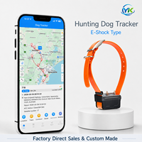 Collier de suivi GPS 4G LTE 2G GSM WiFi Glonass avec électrochoc, étanche IP68 pour chiens de chasse et grands animaux, OEM