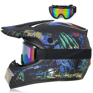 Casco <span class=keywords><strong>de</strong></span> Motocross Personalizado con Materiales ABS, Casco Todoterreno con Gafas, Certificado por el DOT, Carcasa <span class=keywords><strong>de</strong></span> ABS para Hombres y Mujeres Adultos - Product Image 1