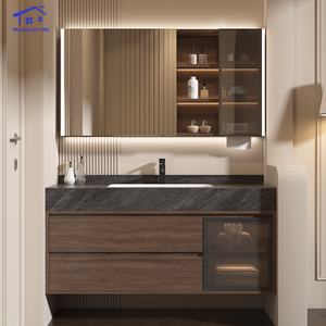 Tocador de baño rectangular independiente con lavabo de cerámica y paneles impermeables para Villa o baño moderno de hotel - Product Image 2