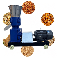 Machine à granulés d'aliments pour animaux de petite taille 50-100 kg/h, nouvelle machine de traitement des aliments pour volailles, applicable aux fermes