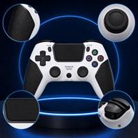 Manette de jeu sans fil PS4 multifonction avec barre lumineuse, double vibration moteur, gyroscope six axes – Manette de jeu en gros pour console