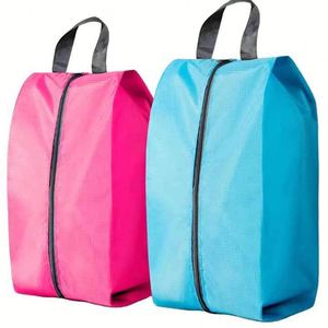 OEM Dustproof Moisture Travel Shoe Bag Reusable Non-Woven Fabric Shopping Tote Bag Washable Zipper Boot Storage for Daily Use - Product Image 1