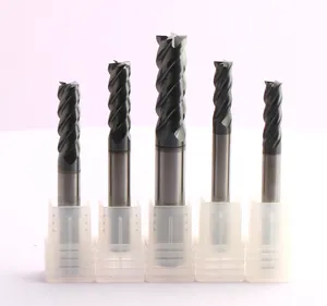 Customizable OEM ODM HRC 60 Solid Carbide 4-Flute Milling Cutter Coating Stainless Steel Fresa End Mills