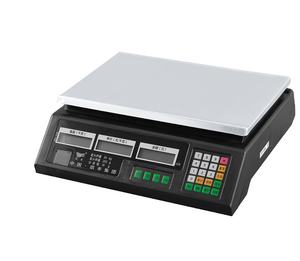 Beste Qualität CLEVER Elektronische Preisberechnende Waage ACS-468B LED/LCD-Anzeige ABS+Edelstahl-Konstruktion 1 Jahr - Product Image 1