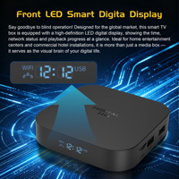 TV Box Mortal X5S 2026, Android 14, Reproducción Inteligente 4K, WiFi 6, Control Remoto por Voz, Precio de Fábrica Más Bajo, Pantalla Digital LED Inteligente