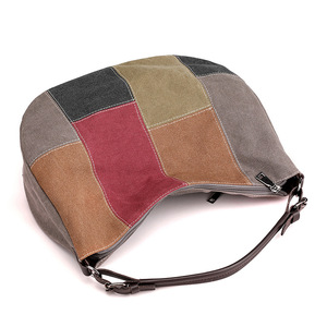 Sac fourre-tout multicolore en toile pour femme, sac à bandoulière Hobo, sacs à main pour femmes - Product Image 4