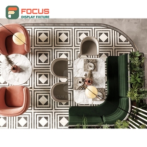 Mostrador de Servicio Independiente para Cafetería con Panel de Vidrio Templado, Zona para Tapas de Vasos y Condimentos, Mostrador de Caja para Cafetería - Product Image 1