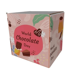 Boîtes d'expédition en carton ondulé avec logo personnalisé, bande <span class=keywords><strong>de</strong></span> déchirement, fermeture éclair, matériaux recyclés, revêtement UV, gaufrage pour l'emballage <span class=keywords><strong>de</strong></span> sushis, <span class=keywords><strong>de</strong></span> collations et d'aliments - Product Image 3