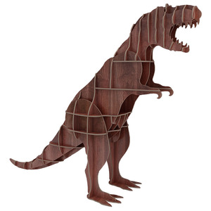 Présentoir d'hôtel en bois massif en forme de T-Rex, décoration créative, étagère de rangement au <span class=keywords><strong>sol</strong></span>, rangement nordique pour enfants - Product Image 5