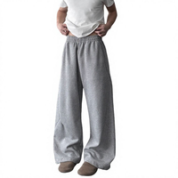 Tissu tricoté écologique respirant imperméable multi-poches à devant plat mi-lourd 100 % coton collé coupe ample pour homme automne