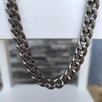 Medical Grade Pure Titanium Miami Cuban Curb Link Chain Necklace Hypoallergenic Men's Jewelry REACH Salt Spray Test Passed