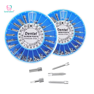 Stainless Steel Gold Plated Dental Screw Post Titanium Dental Screw Posts Golden Plated Manual Dentist Tool for Dentistry - Product Image 3