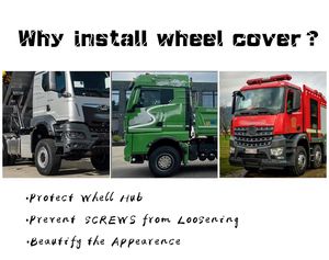 Accessoires de <span class=keywords><strong>camion</strong></span> de personnalisation d'usine ZEXIN adaptés aux camions <span class=keywords><strong>MAN</strong></span> Couvre-roues filetés de 22.5 pouces Couleur personnalisée disponible - Product Image 2