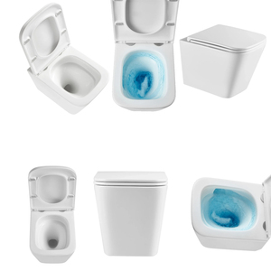 Ensemble WC Tornado couleur nature, WC <span class=keywords><strong>chic</strong></span>, WC Metro, Bidet, Nouveau WC, WC mat brillant, Sanitaire de boutique, <span class=keywords><strong>Commode</strong></span> de salle de bain - Product Image 1