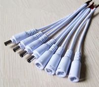 Câble d'alimentation CC QUANWEI 5,5*2,1 mm, connecteur femelle/mâle, prise jack, 12 V, isolation PVC, alliage de cuivre