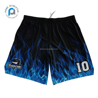 Fleurs colorées personnalisées Palm Floral Palm Vente en gros Sublimé imprimé Polyester Casual Street Beach Men Mesh Basketball Shorts