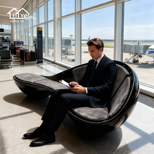 Sillón <span class=keywords><strong>de</strong></span> <span class=keywords><strong>Espera</strong></span> Curvo Moderno <span class=keywords><strong>para</strong></span> 4 Personas - Sofá <span class=keywords><strong>de</strong></span> Lujo <span class=keywords><strong>para</strong></span> Recepción <span class=keywords><strong>de</strong></span> Hotel, Sala <span class=keywords><strong>de</strong></span> <span class=keywords><strong>Espera</strong></span>, Área Pública y Asientos VIP - Product Image 3