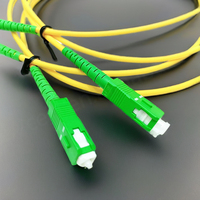 Simplex SM LSZH 3.0mm SC APC kabel Patch serat optik FTTH peralatan Jumper optik serat optik