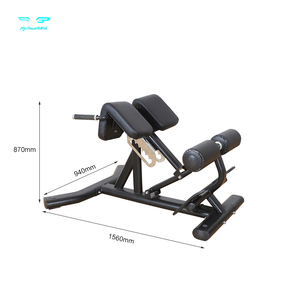 Chaise romaine multifonctionnelle professionnelle pour le développement des fessiers et des ischio-jambiers, avec fonction d'hyperextension et d'entraînement abdominal de qualité commerciale - Product Image 1