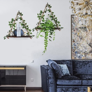 Appendiabiti 2 set per la decorazione della parete della boemia edera artificiale LED strip floating rack per camera <span class=keywords><strong>da</strong></span> letto bagno soggiorno nursery <span class=keywords><strong>corri</strong></span> - Product Image 4