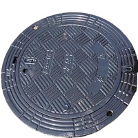 Grilles de drainage en fonte ductile pour égouts, couvercles de puits en fonte ductile, grilles de caniveau certifiées EN124, surface plaquée