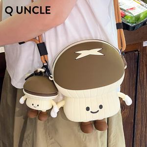 Borsa a Tracolla Q UNCLE Design 3D a Forma di Fungo in Silicone Morbido, Borsa Portaoggetti per Telefono e Trucchi per Donne e Ragazze - Product Image 3