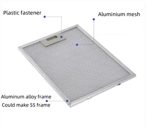 주방 밥솥 후드 필터 교체 가정용 알루미늄 메쉬 그리스 배기 범위 후드 부품 - Product Image 5