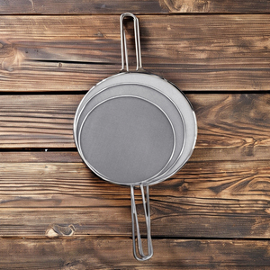 Wholesale Stainless Steel Splatter Screen Oil-Proofing Spill Proofing <b>Lid</b> for Frying <b>Pans</b> Essential Cooking Tool Colanders - Product Image 6