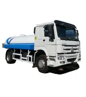 Camião de tanque de água usado howo 30000l, caminhão 371hp diesel bowser sprinkler