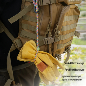 <span class=keywords><strong>Corde</strong></span> tactique d'extérieur faite à la main pour porte-clés, escalade, camping, mousqueton portable, sac d'urgence toutes saisons - Product Image 3