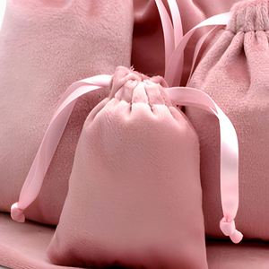 Pochette à cordon en velours luxueuse et douce personnalisée, sac anti-poussière confortable pour chaussures, vêtements et sacs à main avec logo - Product Image 6