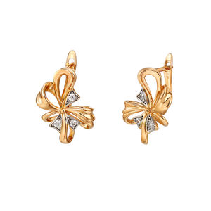 Yiwu xuping Wholesale Two-color Earrings Jewelry <strong>Jewellery</strong> From the Ukrainian Explosion <strong>Made</strong> <strong>in</strong> <strong>China</strong> - Product Image 1