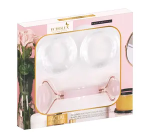 hot sale high quality gel eye mask and natural rose quartz face massage roller jade roller