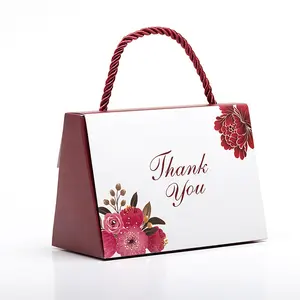 China manufacturers Yiwu cheap retail wholesale Indian creative thank you chocolate paper boxes packaging for wedding door gifts