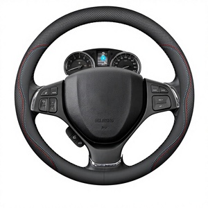 Funda de cuero para <span class=keywords><strong>volante</strong></span> de coche, antideslizante, para <span class=keywords><strong>Suzuki</strong></span> S-Cross Swift Sport SX4 <span class=keywords><strong>Vitara</strong></span> Jimny Grand-<span class=keywords><strong>Vitara</strong></span> Baleno Ciaz Celerio Sw - Product Image 1