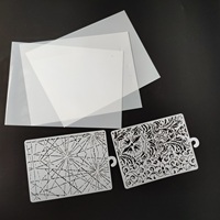 Rouleau de film en PET rigide translucide brillant de 0,004 pouces / 0,1 mm d'épaisseur pour la création de pochoirs